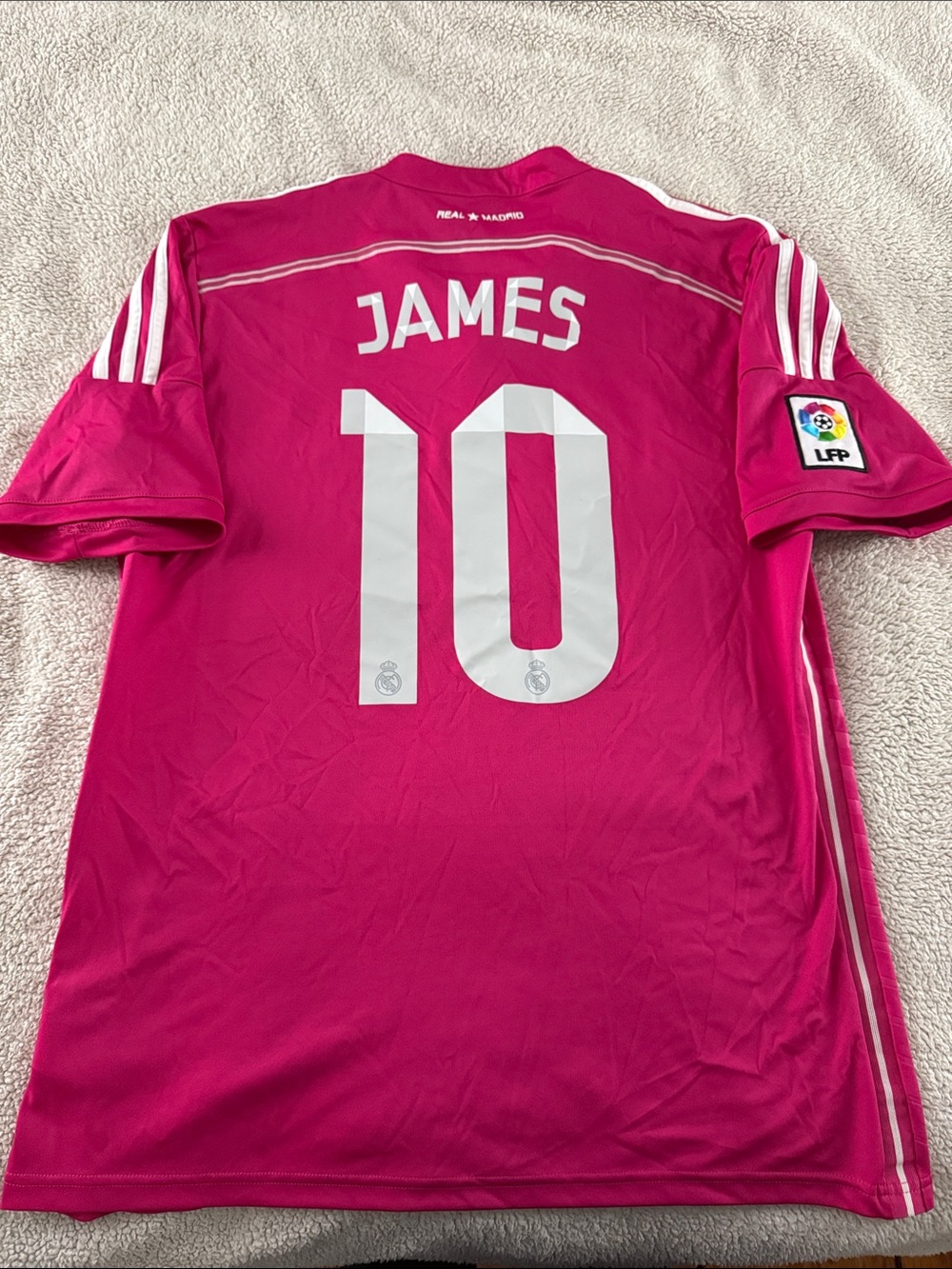 VINTAGE Real Madrid #10 James Rodriguez 2014-15 Adidas Away La Liga Jersey
